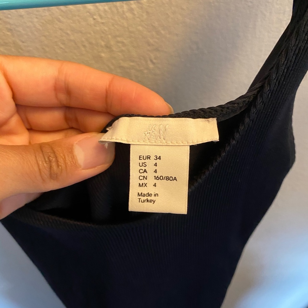 Ribbed Black Tank Body Dress